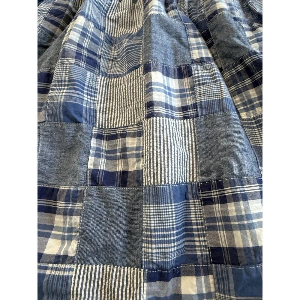 Gymboree Size 12 Blue Patchwork Sandy Shores patchwork Madras Sundress